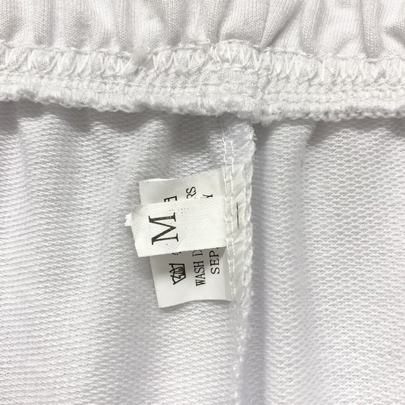 White Butterfly Cargo High Rise Sweatpants Womens‎ Size Medium Pockets Joggers - Picture 9 of 9